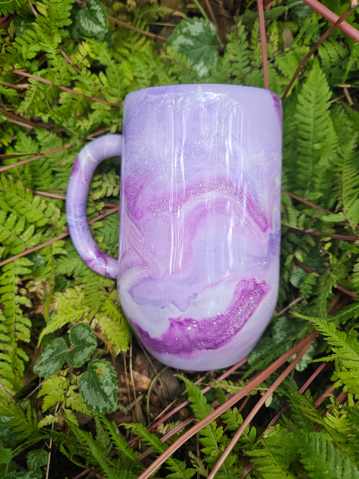 16 oz Stemmy Coffee Mug (Purples)